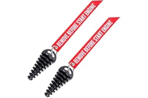 MELIFE 0.6"-1.5" Muffler Exhaust Wash Plug, Motorcycle Dirt Bike 2 Stroke with Streamer Rubber Exhaust Silencer (2 Pack)