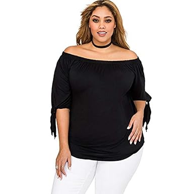 sexy black plus size shirts