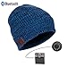 Zibaar Bluetooth Beanie Bluetooth Hat Bluetooth Beanie Hat Wireless Headphone Beanie Hat, Beanie Headphone with Removable Bluetooth V4.1 Stereo Bluetooth Headphone, Hands Free Talking-Unisex Mix Blue