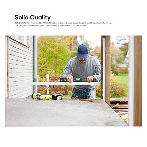 image for Spirit Level, GALAX PRO 24 Inch Grip Level, Standard Metric Ruler with