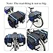 Bike Rack Bag With Double Panniers, 24 L, 600 PVD, 8 Side Reflectors, Bicycle Rear Saddle Shelf Luggage Handbags For Cargo Laptop, Back Seat Messenger Pack Trunk Saddlebags Satchel For Cycling Sportsthumb 3