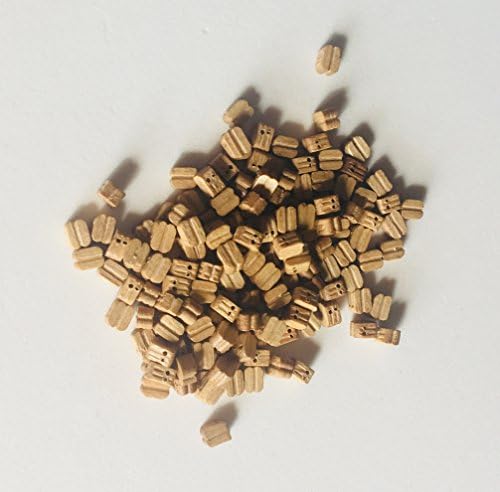 Model Expo Double Sheave Blocks Walnut 5/32" (4MM) MS0309BW 150/Pack from for Model Ship Building