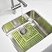 Joseph Joseph SinkSaver Adjustable Sink Protector Mat Two Grid Sections Fits Different Drain Positions Non-Slip, Green