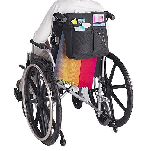 Juvo Products Universal Mobility Tote for Wheelchairs/Rollators/Walkers, Includes Detachable Shoulder Strap, Red (UT202)