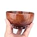 Wooden Small Round Bowl with Spoon Set for Rice, Soup, Dip, Decoration