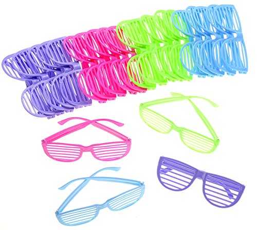 PowerTRC 80 s Sunglasses Party Favors Kids Shutter Shades Assorted Colors 24 Pack PowerTRC 80 s Sunglasses Party Favors Kids Shutter Shades Assorted Colors 24 Pack