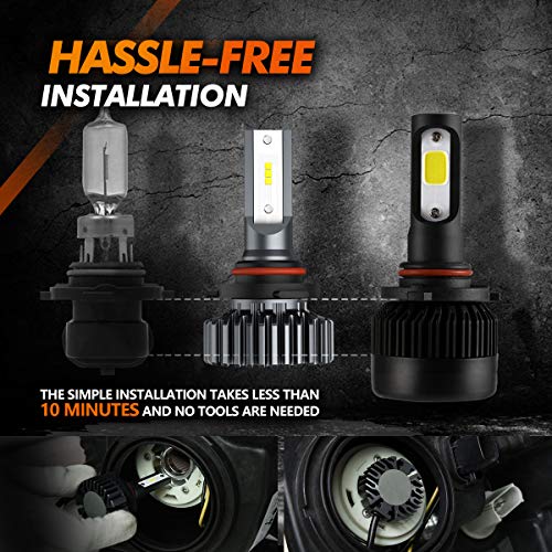 SEALIGHT 9005 H11 LED Headlight Bulbs High Low Beam Combo Conversion