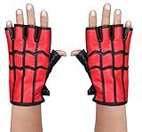 Costume Spiderman homecoming Spider-Man gloves REAL Leather Gloves (Large)