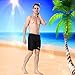 REALON Men's Neoprene Wetsuit Shorts Pants 3mm Triathlon Jammer 2mm Womens Swim Suit for Diving Swimming Surfing