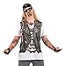 Faux Real Men's 3D Photo-Realistic Long Sleeve Mesh Tattoo Tee Shirt, Biker, X-Large