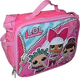 L.O.L Surprise! Girl's Deluxe Embossed Insulated Lunch Box with Shoulder Strap
