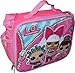 L.O.L Surprise! Girl's Deluxe Embossed Insulated Lunch Box with Shoulder Strap