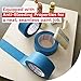 XFasten Professional Blue Painters Tape 2 Inch x 60 Yards (3-Pack) Bulk Blue Masking Tape for Painting Walls | Residue-Free