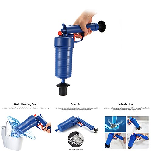 Toilet Plunger, Air Drain Blaster, High Pressure Plunger Opener Cleaner Pump, Kitchen Clogged Pipe Bathtub