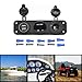 Cllena Triple Function Dual USB Charger + LED Voltmeter + 12V Outlet Power Socket Panel Jack for Car Boat Marine Digital Devices Mobile Phone Tablet (Blue LED)