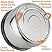 Bauschki Instant Pot Accessories, Vegetable Steamer Basket for instapot 6qt, 8qt - Egg Meat Food Rice Dumpling Cooker 6 qt, 8 quart Accessory - Stainless Steel, BPA Free Non-Slip Silicone Handle &Legs
