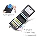 Wallet Men - Double Fold Zip pocket RFID Shield Slim Leather Credit Card Bag