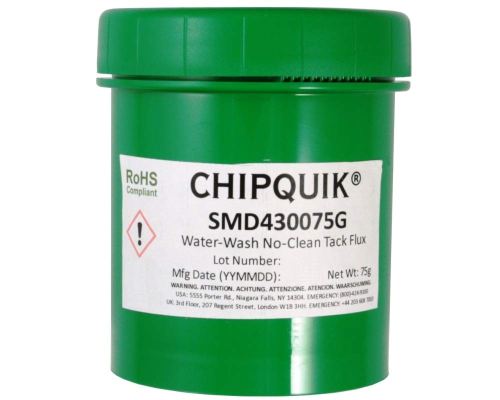 Tack Flux no-Clean Water-Washable SMD4300 in 75 gram Jar