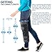 ORTONYX Tri-Panel Knee Immobilizer Full Leg Brace - Breathable and Lightweight - Straight Leg Support - Knee Splint 23.5