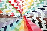Riley Blake SMALL CHEVRON Precut 5-inch Stacker Charm Pack Cotton Fabric Quilting Squares Assortment 5-340-24
