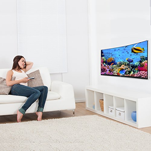 Loctek Curved Panel UHD HD Fixed TV Wall Mount Bracket for most of 32-70 Inches LED, LCD, Plasma, OLED TVs (for both flat panel and curved panel TVs) - Thumbnail 6