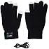 Wireless Bluetooth Gloves for Iphone, Ipad, Android, Phones and Tablets - Built in Bluetooth Speaker. Talk and Listen Using Fingers for up to 6 Hours, All While Keeping Your Hands Warm.