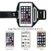 Bazama Universal Sports Armband for Apple Iphone 6 / 6 plus ( 5.5 Inch ), Waterproof & Sweatproof Running Arm Belt, With a Small Pouch / Holder for Key, Cards, Black