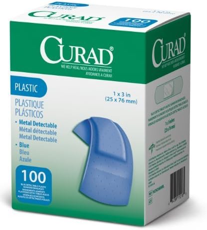 Curad Woven Blue Detectable Bandage, 100-Count (Pack of 2), Model: , Spoorting Goods Shop