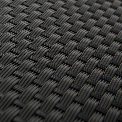 Kinsunny Wicker Furniture Set PE Wicker Rattan Outdoor All Weather Cushioned Sofas and Ottoman Set Lawn Pool Balcony Conversation Set Chat Set - Thumbnail 4