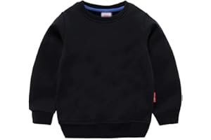 AIWUHE Toddler Boys Girls Solid Pullovers Sweatshirt Long Sleeve T-Shirt Kids Cotton Crewneck Thin Tops 1-8 Years Blouse