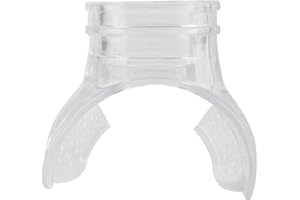 HERCHR Transparent Snorkel Mouthpiece Replacement, PVC Diving Mouth Piece for Regulators Snorkel Mouthpiece Scuba Diving Equipment Comfort Fit Mouth Piece Spare Part