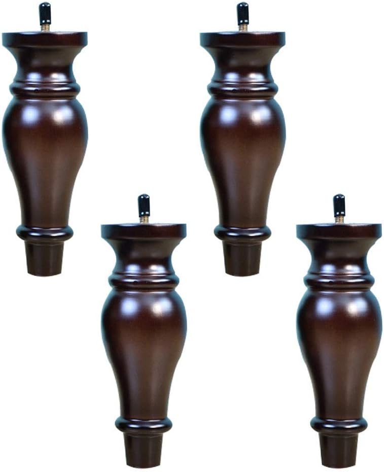 LYMHGHJ 4 Pieces Solid Wood Sofa Legs, Furniture Feet, Height Adjuster