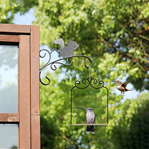 MIXXIDEA Hummingbird Feeders Set Bird Swing Metal Frame for Finch
