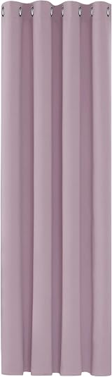 Deconovo Blackout Curtain 140x245cm Eyelet Pink OEKO-TEX Thermal Door Curtain