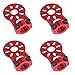 Shaluoman 4Pcs Red Aluminium Alloy Motor Mount Holder for 12mm Glass/Carbon Fiber Tube