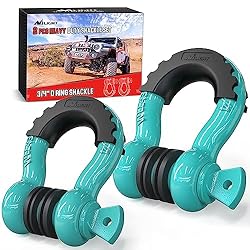Nilight 2 Pack 3/4" D-Ring Shackle with 7/8" Screw