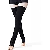 Yymobt Leg Warmers Knee High Socks Footless Thick Winter Leg Warmer for Women 80s Party