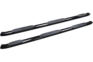 Westin 21-534725 Pro Traxx 5 Oval Wheel to Wheel Nerf Step Bars fits 2019-2023 Ram 1500 Crew Cab (6'4" Bed)(Excl. Ram 1500 Classic) Black 1 Pair
