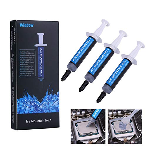 Wigbow 3 Pack - 4 Grams Thermal Compound Paste, Carbon Based High Performance heatsink Paste, Thermal Compound CPU for All Cooler