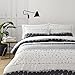Marimekko - Queen Duvet Cover Set, Cotton Percale Bedding with Matching Shams, All Season Home Decor (Jurmo Black/White, Queen)