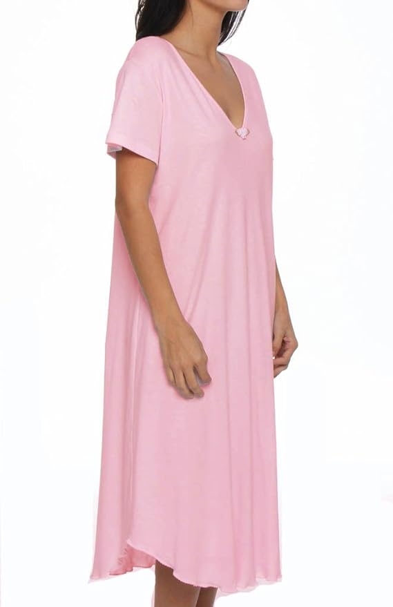 Hanky Panky Supima Cotton Nightshirt 6565 (M, Mauve) at Amazon Women’s