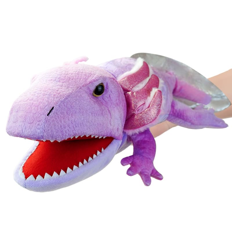 LOMTRATS Amphibians Hand Puppets for kids,Toddler Includes frogs, snakes, lizards with Movable Open Mouths, Perfect for Storytelling,Teaching,Preschool,Birthday Gifts