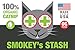 Smokey's Stash Organic Catnip OG puss Potent cat nip for Cats Small pop top