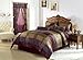 Chezmoi Collection 7 Pieces Multi Color Jacquard Patchwork Comforter Set King Size Bedding Set