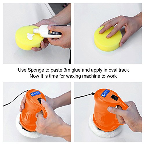 AUTOPDR Car Polishers and Buffers 12V 40W Car Waxing Waxer/Polisher Machine Car Gloss For Car Paint Vehienlar Electric - Thumbnail 7