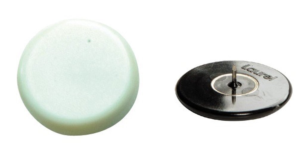 Laurel Box of Super Drawing Pins Diameter 30 mm White
