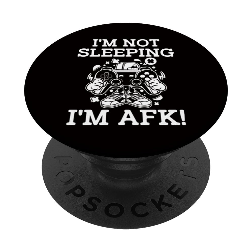 NPC Quote - I'm Not Sleeping I'm AFK! PopSockets Swappable PopGrip