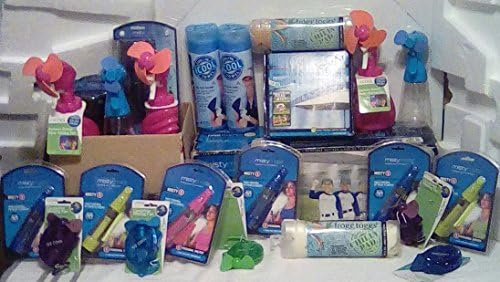 MistyMate 16600 Cool Camper, 2 MistyMate 15006 Keepin Cool, 6 MistyMate Personal Mini Misters, 2 MistyMate 20007 Classic Personal Misters, 5 O2-COOL Carabiner Fan, 3 O2-COOL Squeeze Breeze bundle 22