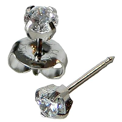 Sterling Silver 4mm CZ Studex System 75 Ear Piercing Jordan Ubuy