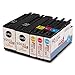 FUZOO Compatible Ink Cartridges Replacement for HP 934XL 935XL 934 935 XL Work with Officejet Pro 6830 6230 6815 6835 6812 6820 6220 Printer (Black, Cyan, Magenta, Yellow, 4-Pack)
